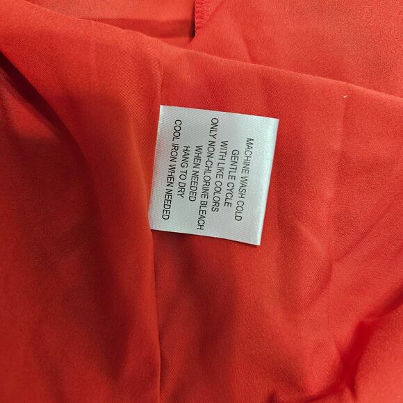 Modcloth Women's Red Pleasant Confidence Tie-Neck Dress Size 8 - Picture 10 of 10